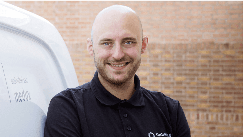 Patrick zijn route binnen Medux